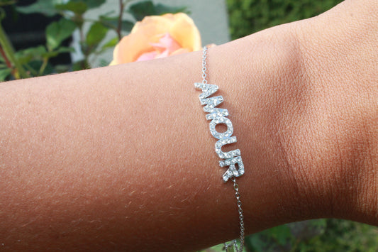 Bracelet AMOUR argenté