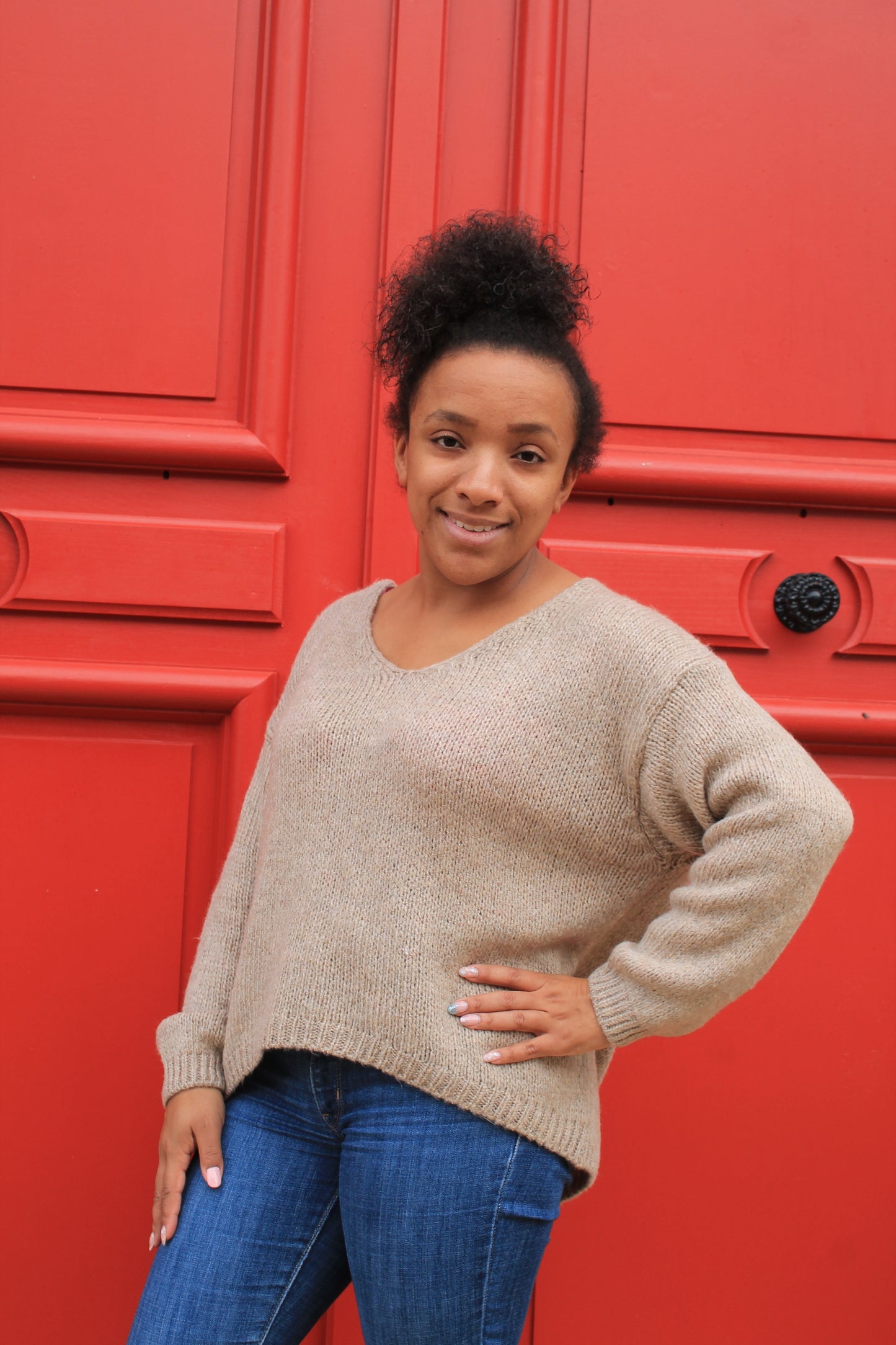 Pull Eva - Beige foncé