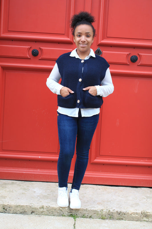Gilet sans manches Joy - Bleu marine