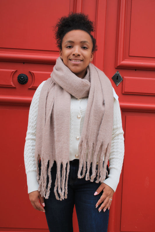 Echarpe fluffy - Taupe