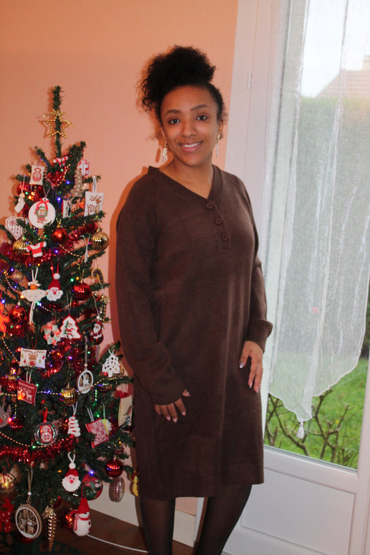 Robe pull - Marron